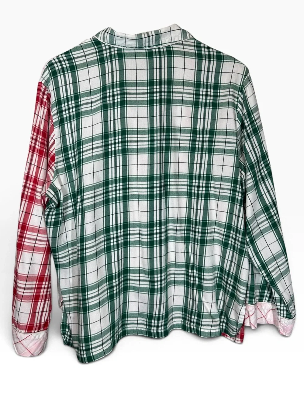 VICTORIA'S SECRET Women's Large Flannel Long Pajama Set Mix Match Plaid